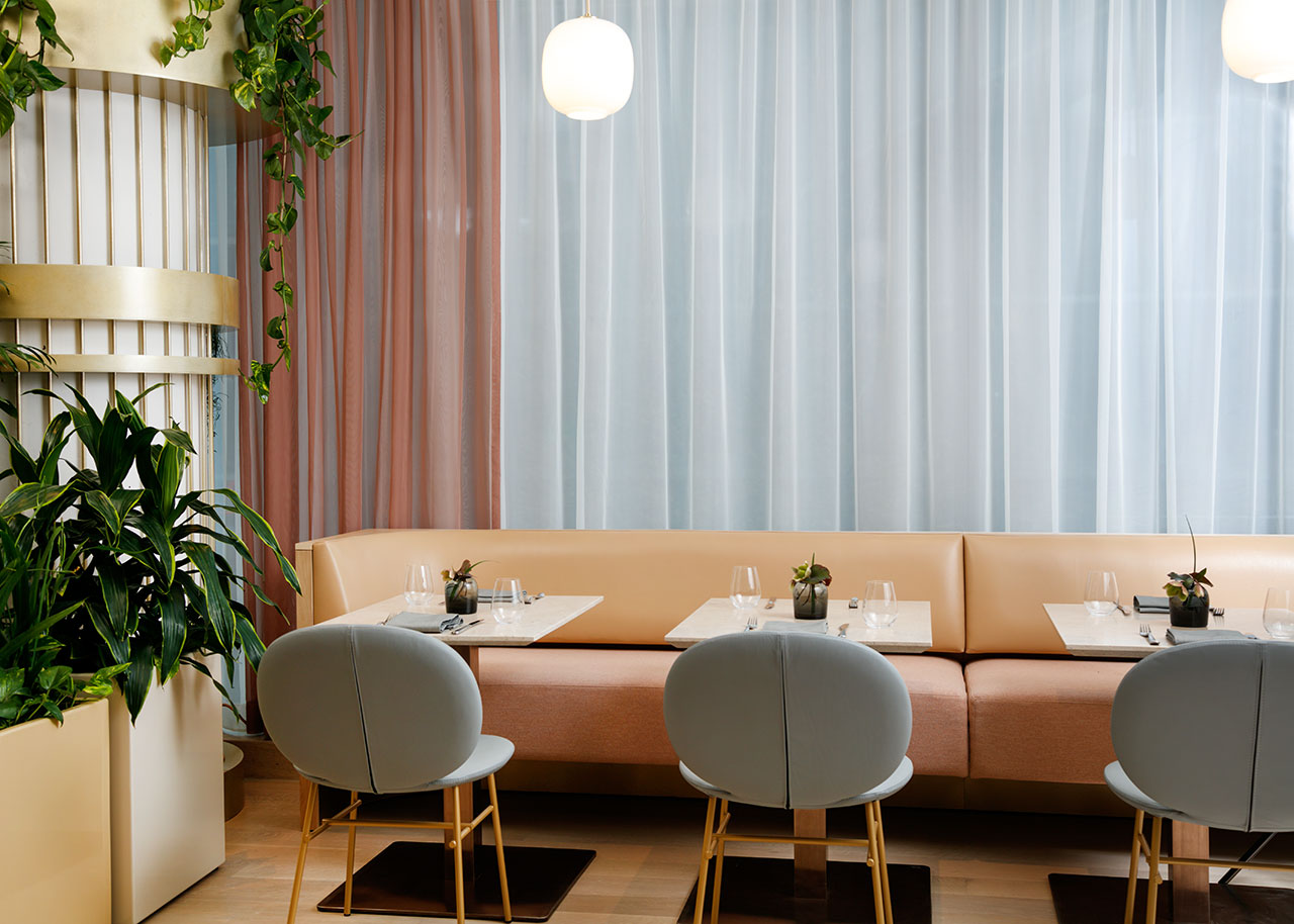 A Mid-Century Modern Restaurant with A Botanical Inspiration 2