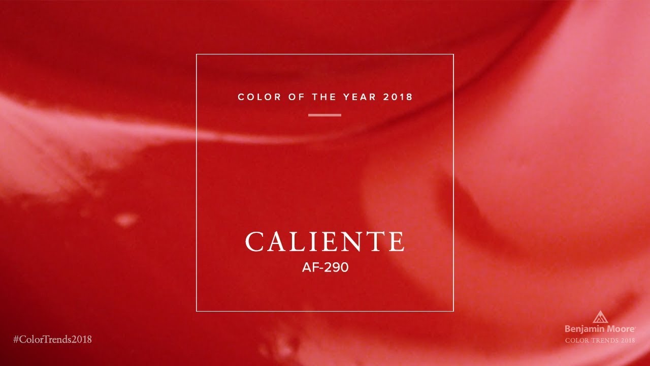 Breaking News Benjamin Moore Color of the Year 2018 is Red Hot! 3