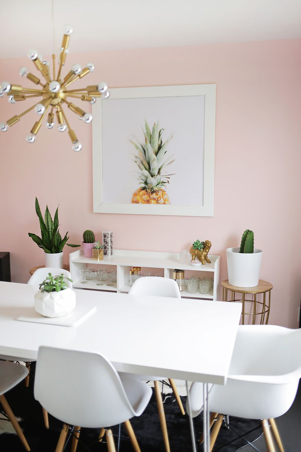 What's Hot on Pinterest 5 Pink Dining Rooms 1