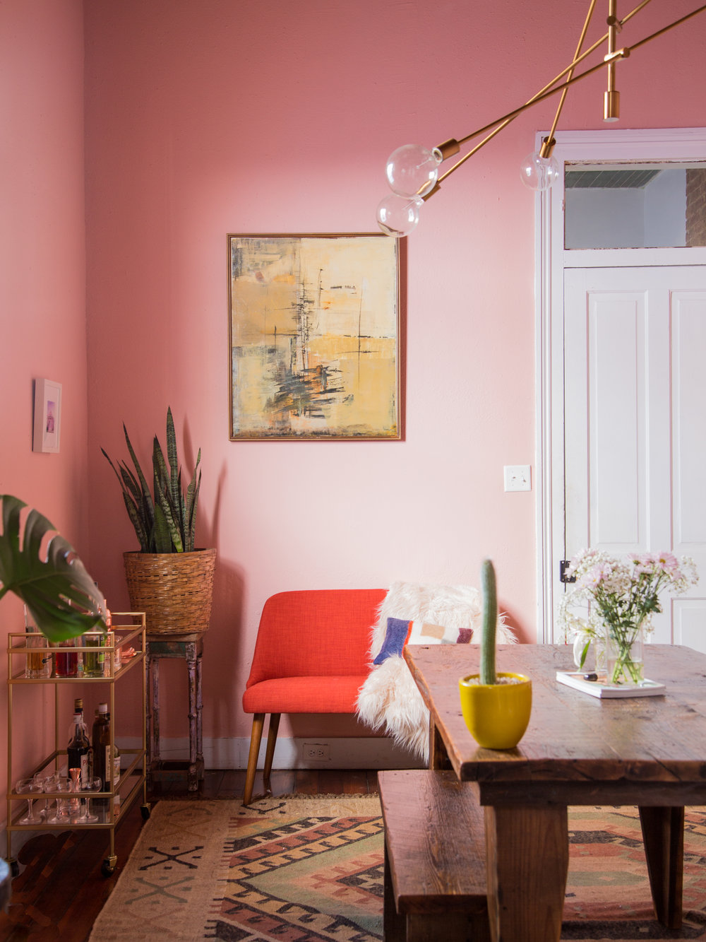 What's Hot on Pinterest 5 Pink Dining Rooms 3