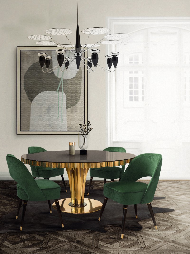 Going Full Black W/ This Dining Room Design Lamps