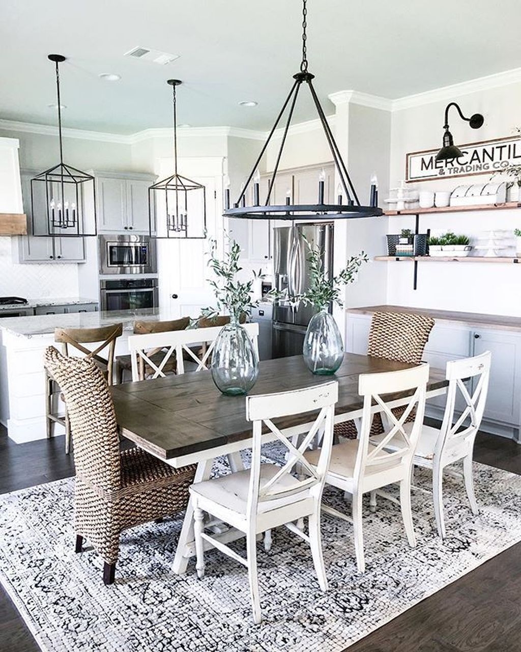 What's Hot On Pinterest Farmhouse Dining Room 1